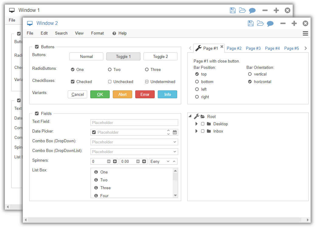 Wisej.NET Clear-1 Theme